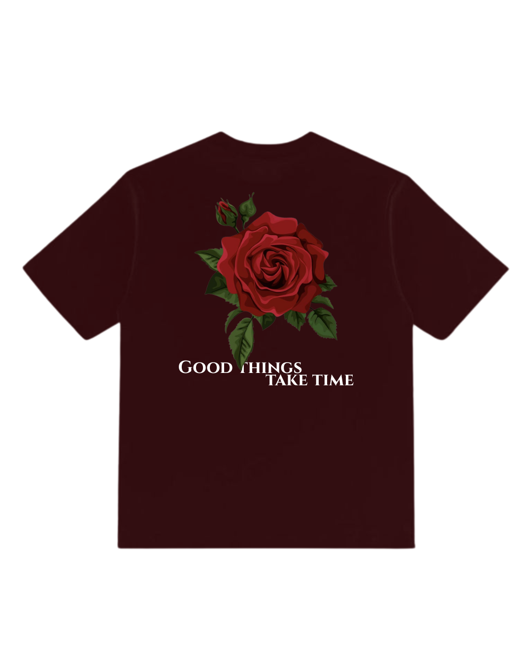 BLOOM OVERSIZED T-SHIRT CHOCOLATE BROWN