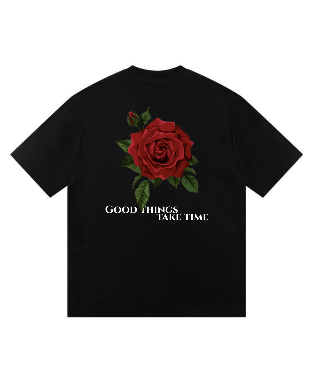 BLOOM OVERSIZED T-SHIRT BLACK