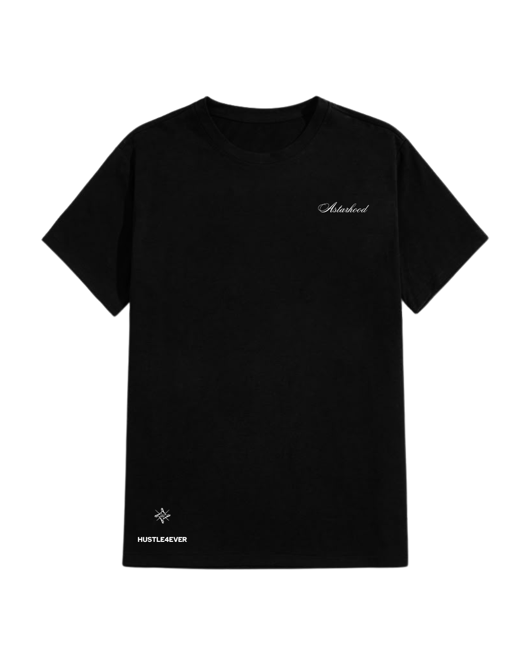 HUSTLE 4 EVER REGULAR FIT T-SHIRT BLACK