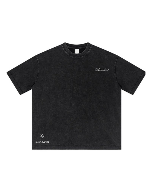 HUSTLE 4 EVER OVERSIZED T-SHIRT STONE WASH