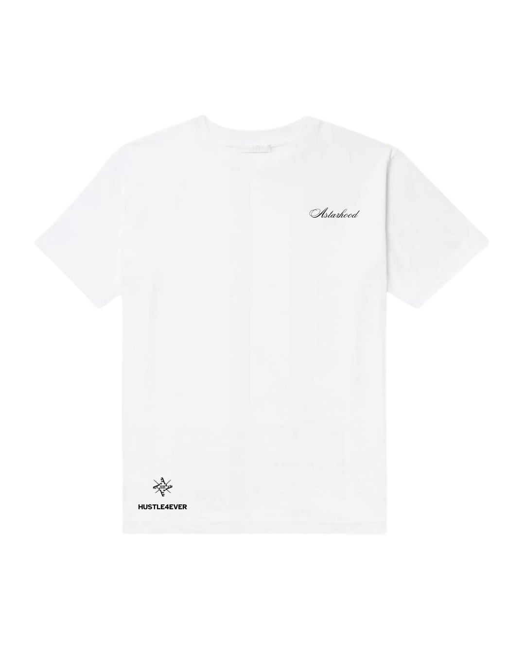 HUSTLE 4 EVER REGULAR FIT T-SHIRT WHITE