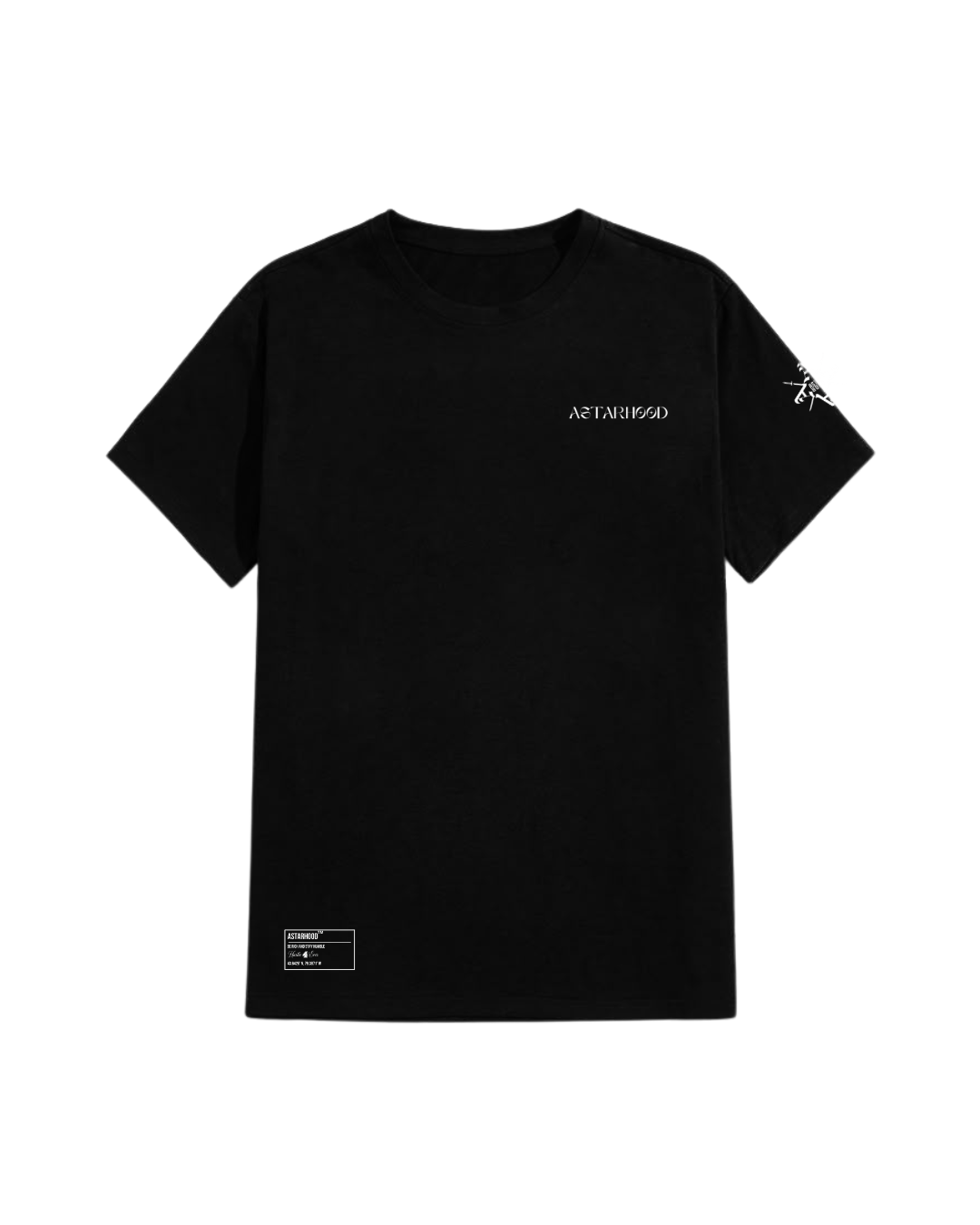 ASTARHOOD REGULAR FIT T-SHIRT BLACK