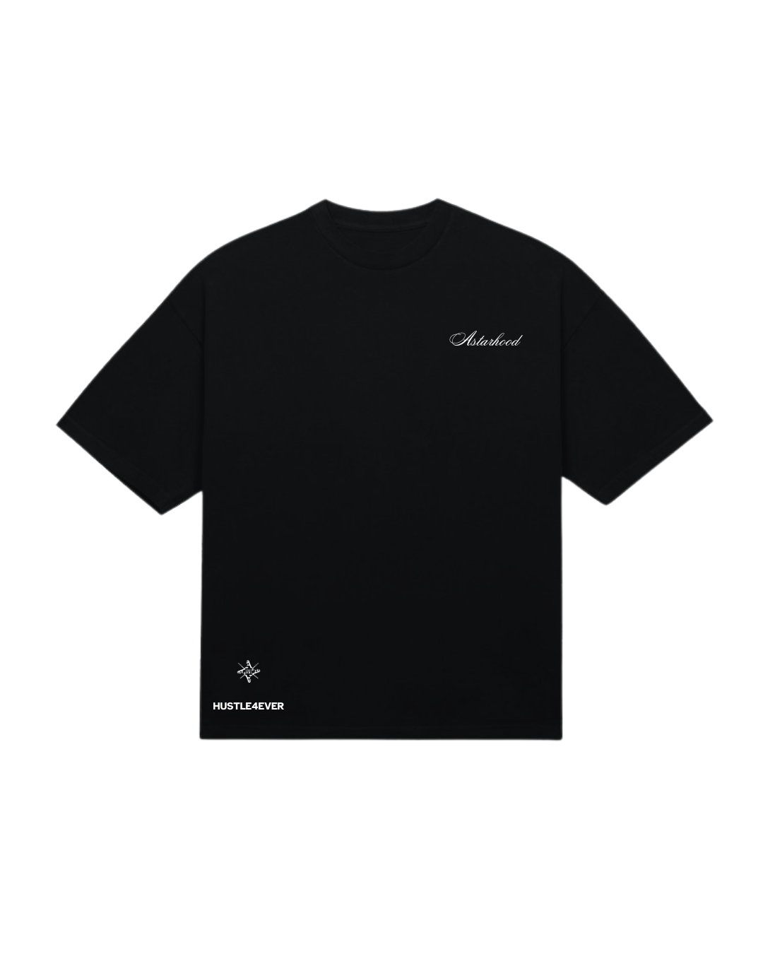 HUSTLE 4 EVER OVERSIZED T-SHIRT BLACK