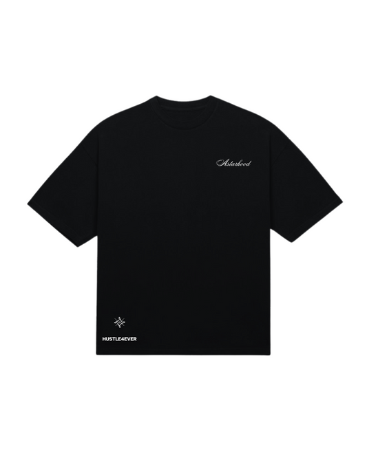 HUSTLE 4 EVER OVERSIZED T-SHIRT BLACK